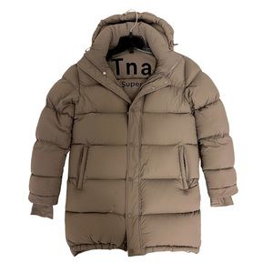 Aritzia TNA Mid-Length Super Puff - Size XS (Taupe)